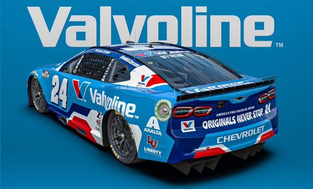 William Byron Unveils Striking New Valvoline Paint Scheme for 2025