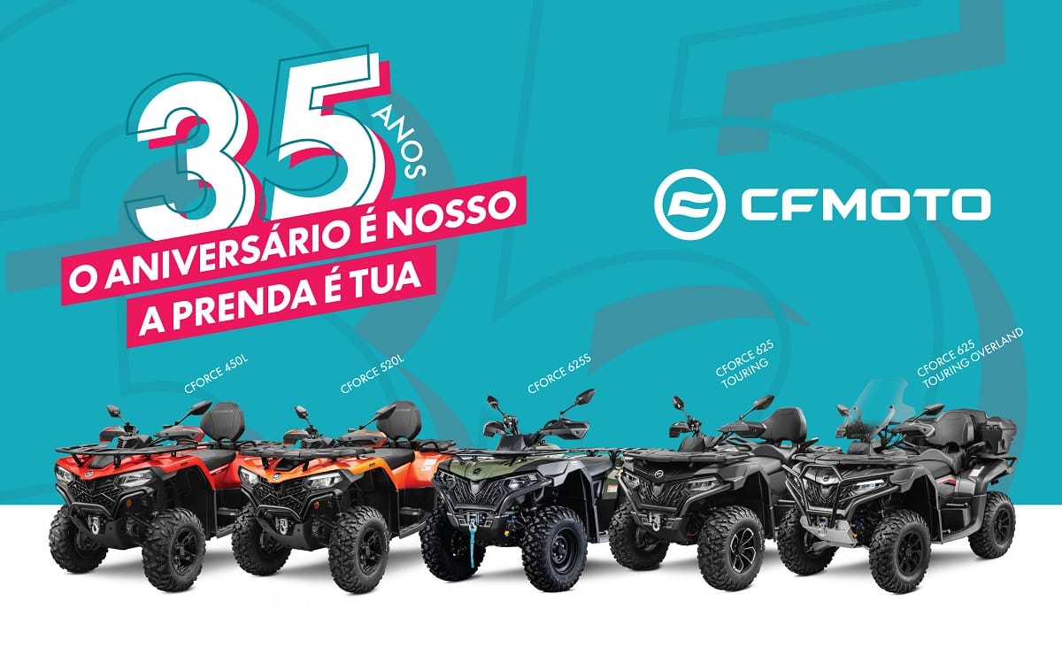 CFMOTO celebra 35 anos e estes modelos ficam ainda mais baratos