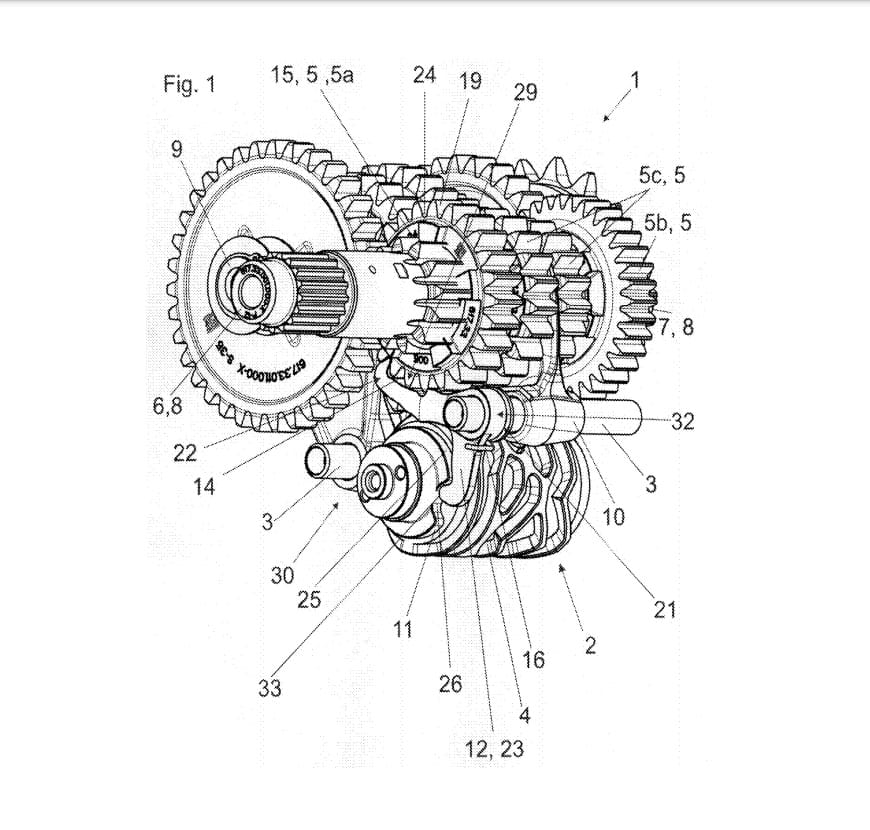 Será este novo conceito patenteado pela KTM usado nas novas 1390?